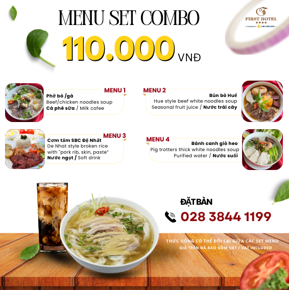 Set combo nhà hàng đệ nhất