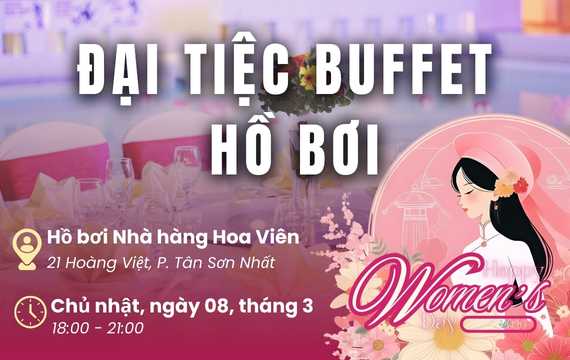 tiệc buffet mừng Quốc tế Phụ nữ