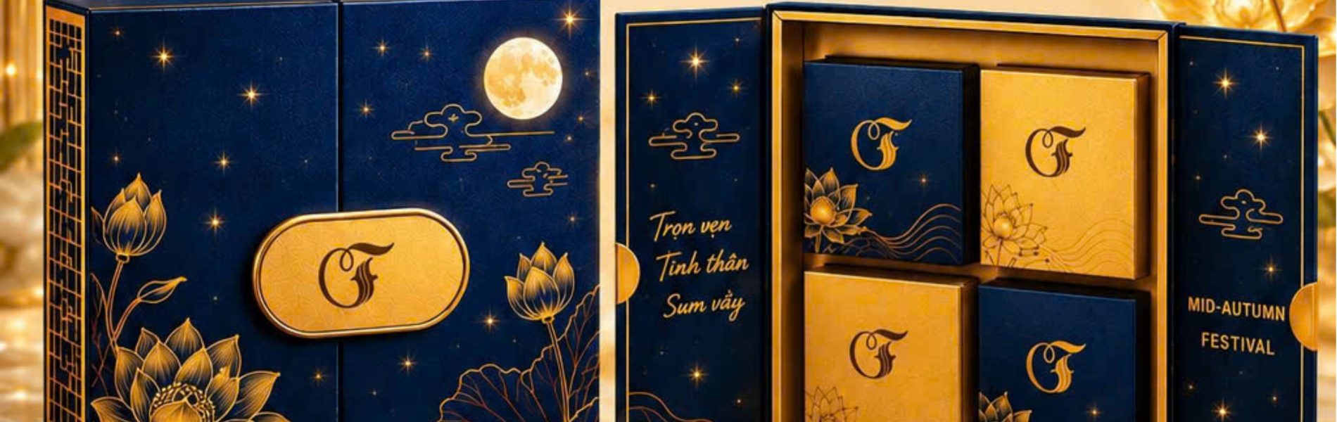 Bánh Trung Thu 499.000đ/hộp 4 bánh, tự chọn vị theo ý thích.