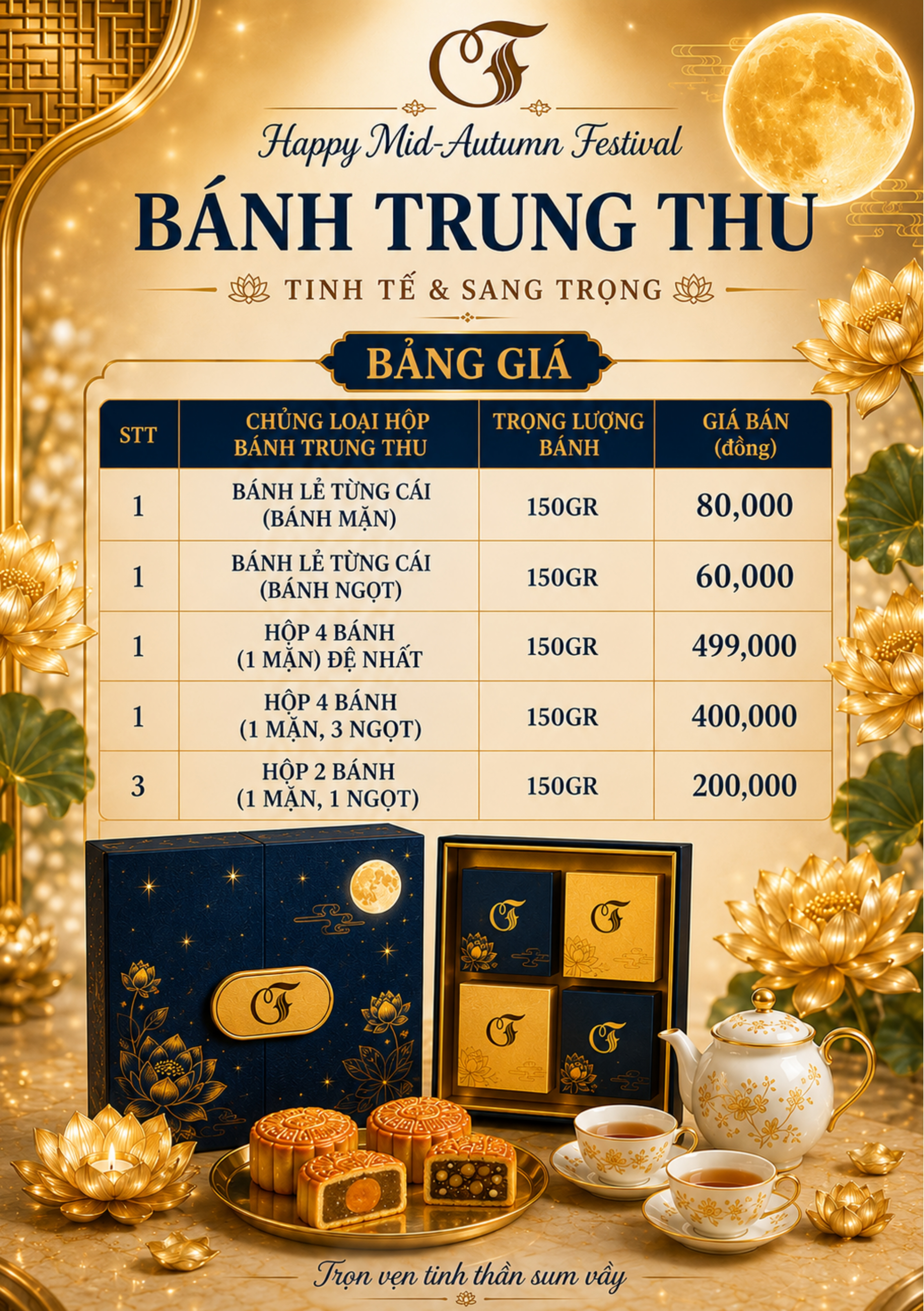 Menu Bánh Trung Thu 